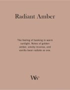 Woodwick Radiant Amber vonná svíčka s dřevěným knotem 275 g