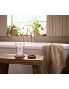 Woodwick Rose Blush vonná svíčka s dřevěným knotem 275 g