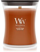 Woodwick Saffron Smoke vonná svíčka s dřevěným knotem 275 g