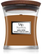 Woodwick Santal Myrrh vonná svíčka s dřevěným knotem 85 g