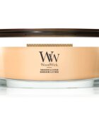 Woodwick Tangerine & Citron vonná svíčka s dřevěným knotem 453.6 g