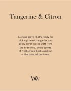 Woodwick Tangerine & Citron vonná svíčka s dřevěným knotem 610 g