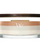 Woodwick Trilogy Café Macchiato vonná svíčka s dřevěným knotem 453.6 g