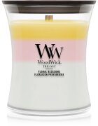 Woodwick Trilogy Floral Blossoms vonná svíčka s dřevěným knotem 275 g