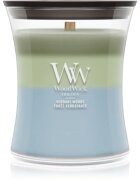 Woodwick Trilogy Verdant Woods vonná svíčka s dřevěným knotem 275 g