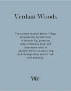 Woodwick Trilogy Verdant Woods vonná svíčka s dřevěným knotem 275 g