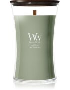 Woodwick Verdant Fig vonná svíčka s dřevěným knotem 610 g