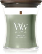 Woodwick Verdant Fig vonná svíčka s dřevěným knotem 85 g
