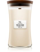 Woodwick White Tea & Jasmine vonná svíčka s dřevěným knotem 609.5 g