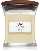 Woodwick White Teak vonná svíčka s dřevěným knotem 85 g
