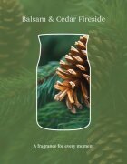 Yankee Candle Balsam & Cedar Fireside votivní svíčka 37 g