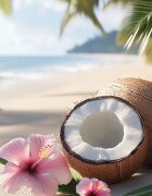 Yankee Candle Coconut Beach vonná svíčka Signature 110 g