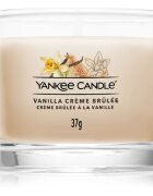 Yankee Candle Vanilla Crème Brûlée votivní svíčka glass 37 g