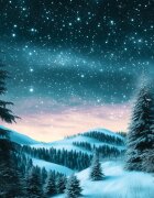 Yankee Candle Winter Night Stars vonná svíčka Signature 110 g