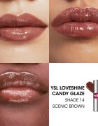 Yves Saint Laurent Loveshine Candy Glaze hydratační lesk na rty pro ženy 14 Scenic Brown 3.2 g