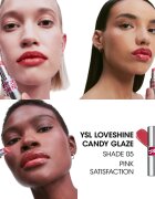 Yves Saint Laurent Loveshine Candy Glaze hydratační lesk na rty pro ženy 5 Pink Satisfaction 3.2 g