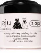 Ziaja Jeju Young Skin cukrový tělový peeling černý 200 ml