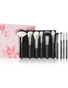 ZOEVA The Artists Brush Set Silver sada štětců s taštičkou 1 ks