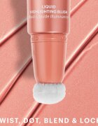 ZOEVA Velvet Love Liquid Highlighting Blush tekutá tvářenka pro rozjasnění pleti odstín Peach Nectar 13 ml