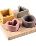 Zopa Silicone Bamboo Puzzle aktivity vkládačka Multicolor 1 ks