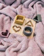 Zopa Silicone Bamboo Puzzle aktivity vkládačka Multicolor 1 ks