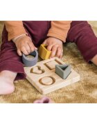Zopa Silicone Bamboo Puzzle aktivity vkládačka Multicolor 1 ks