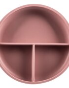 Zopa Silicone Divided Plate dělený talíř s přísavkou Old Pink 1 ks
