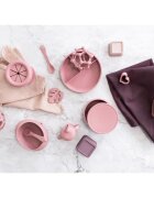 Zopa Silicone Divided Plate dělený talíř s přísavkou Old Pink 1 ks