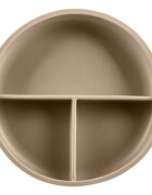 Zopa Silicone Divided Plate dělený talíř s přísavkou Sand Beige 1 ks