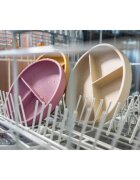 Zopa Silicone Divided Plate dělený talíř s přísavkou Sand Beige 1 ks