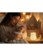 Zopa Silicone LED Lamp with Music Size L noční světlo s melodií Rabbit 1 ks