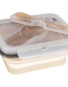 Zopa Silicone Lunch Box Small jídelní sada Sand Beige 15x75 cm 1 ks
