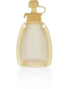 Zopa Silicone Refillable Baby Food Pouch kapsička na jídlo 0 m+ Transparent Yellow 120 ml