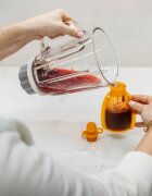 Zopa Silicone Refillable Baby Food Pouch kapsička na jídlo 0 m+ Transparent Yellow 120 ml