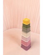 Zopa Silicone Stacking Cups stohovací kelímky Multicolor 6 m+ 7 ks
