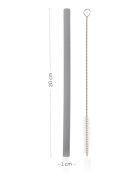 Zopa Silicone Straw silikonové brčko + kartáč 6 m+ Old Pink 4 ks