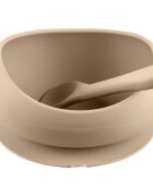 Zopa Silicone Tableware Set jídelní sada Sand Beige 1 ks