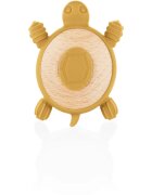 Zopa Silicone Wooden Teether Turtle kousátko 0 m+ Mustard Yellow 1 ks