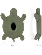 Zopa Silicone Wooden Teether Turtle kousátko 0 m+ Mustard Yellow 1 ks