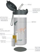 Zopa Thermo Bottle with Silicone Holder and Drinking Spout termoska s brčkem 1 ks
