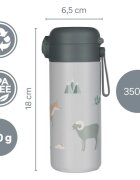 Zopa Thermo Bottle with Silicone Holder and Drinking Spout termoska s brčkem 1 ks