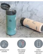 Zopa Thermo Bottle with Silicone Holder and Drinking Spout termoska s brčkem 1 ks
