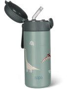 Zopa Thermo Bottle with Silicone Holder and Drinking Spout termoska s brčkem Dino 1 ks