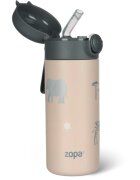 Zopa Thermo Bottle with Silicone Holder and Drinking Spout termoska s brčkem Safari 1 ks