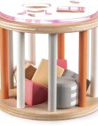 Zopa Wooden Jigsaw aktivity vkládačka ze dřeva 18 m+ Pink 1 ks