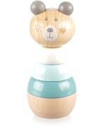 Zopa Wooden Rings Toy animal nasazovací zvířátko ze dřeva Bear 1 ks