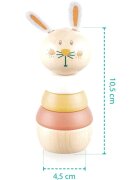 Zopa Wooden Rings Toy animal nasazovací zvířátko ze dřeva Bear 1 ks