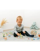 Zopa Wooden Rings Toy animal nasazovací zvířátko ze dřeva Bear 1 ks