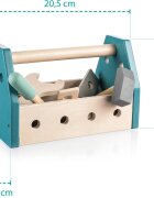 Zopa Wooden Tool Box sada nářadí Blue 14 ks