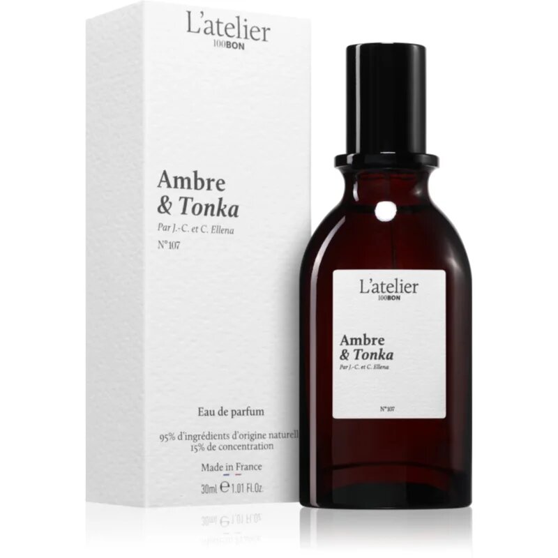 100BON Ambre & Tonka parfémovaná voda unisex 30 ml